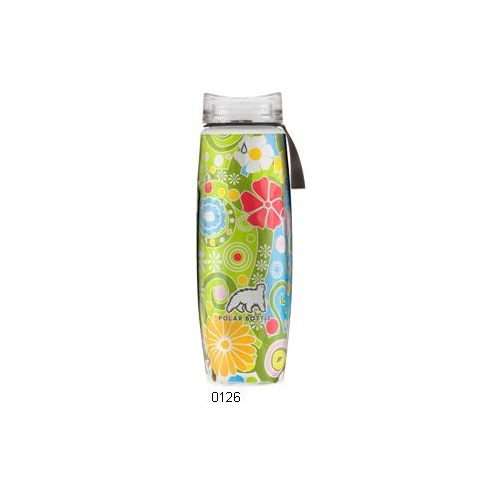 BOTTLE - Polar ERGO Insulated Water Bottle 650ml/22 oz, Classic Valve, FLOWER CANDY