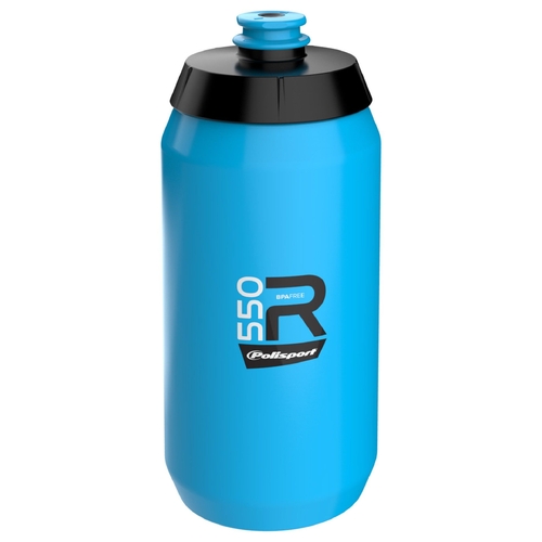 WATER BOTTLE, SENSATIONAL - wide mouth - easy squeeze - high flow - lightweight  BLUE  550ml  Screw-On Cap