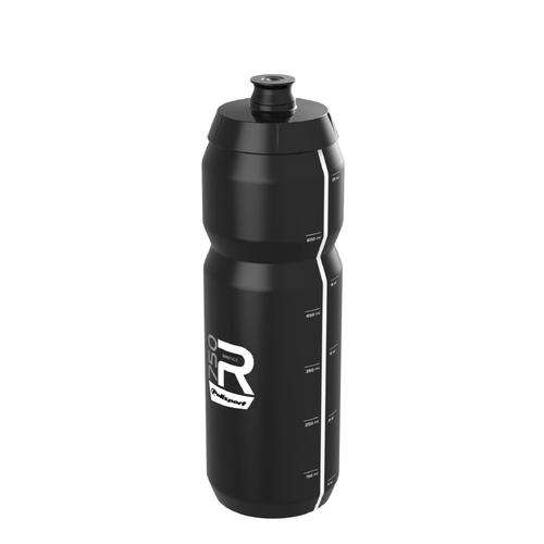 WATER BOTTLE, SENSATIONAL - wide mouth - easy squeeze, HIGH FLOW,  LIGHTWEIGHT SPORT BOTTLE 750ML BLACK    Screw-On Cap