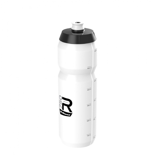 WATER BOTTLE, SENSATIONAL - wide mouth - easy squeeze  HIGH FLOW,  LIGHTWEIGHT SPORT BOTTLE 750ML WHITE Screw-On Cap