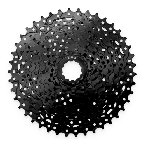 CASSETTE - 10 Speed, 11-42T, ED Black,  Quality KMC product,  Made In Taiwan (Hardened Steel)