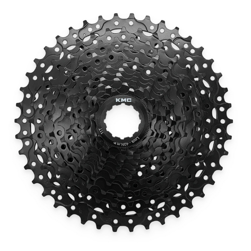CASSETTE - 11 Speed, 11-42T, ED Black,  Quality KMC product,  Made In Taiwan (Hardened Steel)