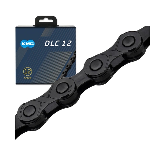 CHAIN - 12 Speed - KMC DLC12 - 126L - BLACK - DLC Diamond Hard - X-Series - w/Connect Link