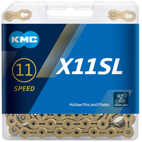 CHAIN - 11 Speed - KMC X11SL - 118L - Ti-N GOLD - X-Superlight - w/Connect Link