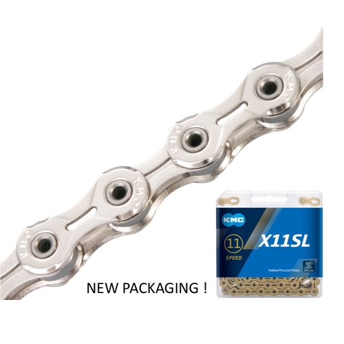 CHAIN - 11 Speed - KMC X11SL - 118L - SILVER - X-Superlight - w/Connect Link