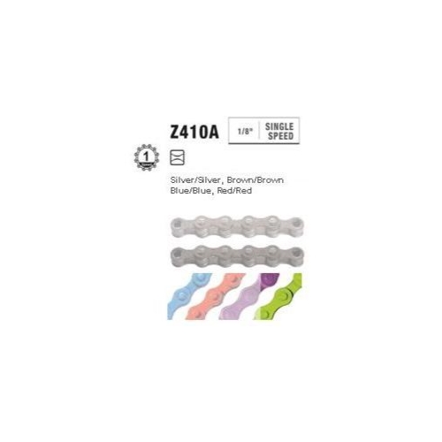 CHAIN - Single Speed - KMC S1 - 112L - GREEN - w/Connect Link