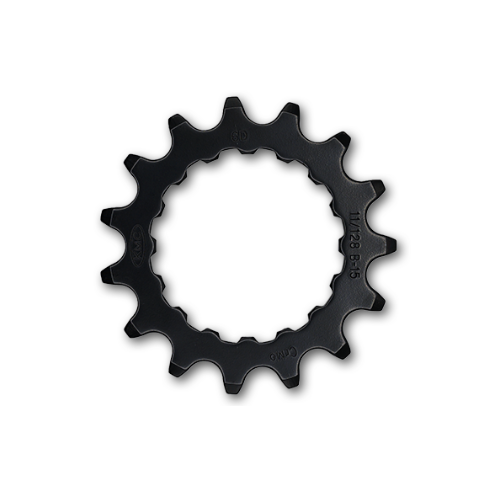 Drive Sprocket (Front) Bosch Gen2,  1/2 x 11/128" x 15T,  cr-moly, black,  for E-Bike   Quality KMC product - Direct Mount