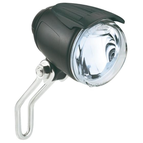 BUSCH & MULLER  Front LED Light -  LUMOTEC IQ Cyo Senso Plus, 80LUX  (E-BIKE ONLY, NOT FOR DYNAMO, DC input 6-42V) inclues wires and clips