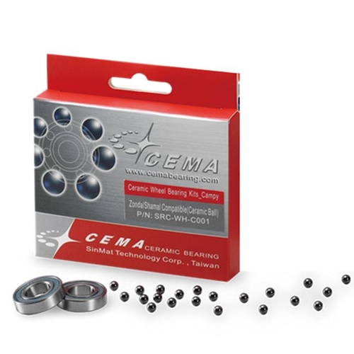 Ceramic Bearing Kit for wheel set, Campagnolo Zonda/ Shamal . Mod.SRC-WH-C001, 5S-6803LLB x 2, Quality Cema product