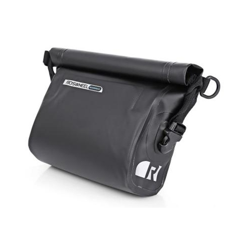 SAHOO Handle bar bag, compact, L27,H21.5,W9cm waterproof w/removable shoulder carry strap.velcro attach