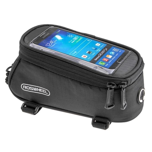 SAHOO  Phone Bag, Phone Holder, Large, top tube mount, velcro attach, W/R,  L20/W9.5/H10cm