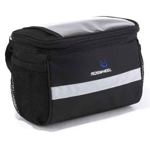 SAHOO  Handlebar bag , 3.5L vol, L20/W12/H15cm, velcro attach, Black