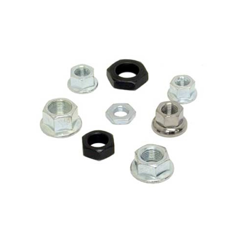 AXLE NUT - Front, 5/16" x 26T, Flanged, Bag of 2