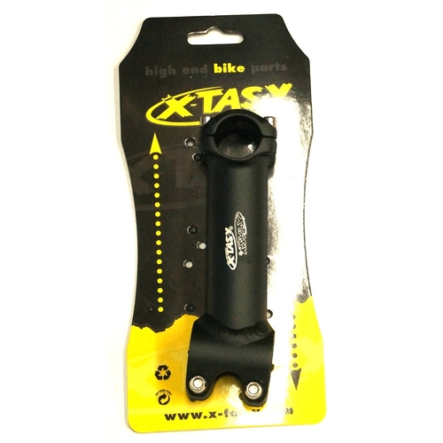 Ahead Stem  --  120mm Ext, 6 Degree, 28.6mm Dia., 25.4mm BB, Black with white xtasy logo