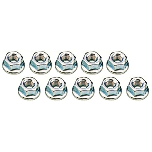 HUB NUT - For 14mm Axle Flange, Bag of 10, Silver