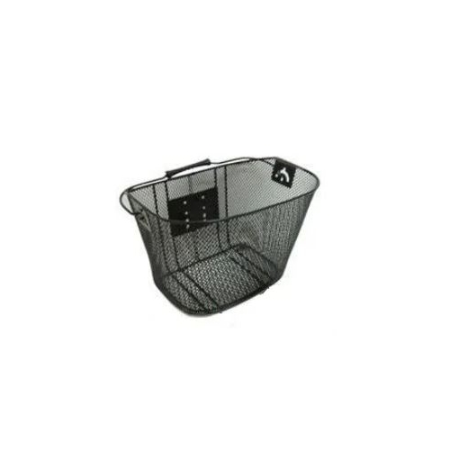 Front Basket, fixed angle QR, BLACK