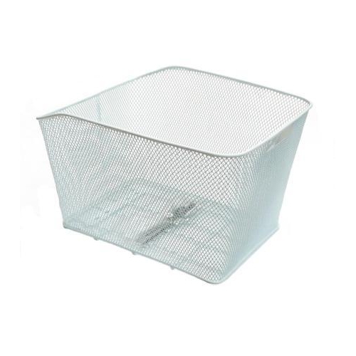 BASKET - Rear, Fixed with Fittings, White, 41cm x 33cm x 25cm