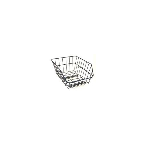BASKET - Rear, Wire Wide Mesh, Black, 38cm x 30cm x 17cm