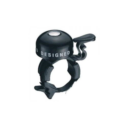BELL - Alloy, Flick Bell, Plastic Strap Mount, Fits Oversize or Standard Size Handlebars