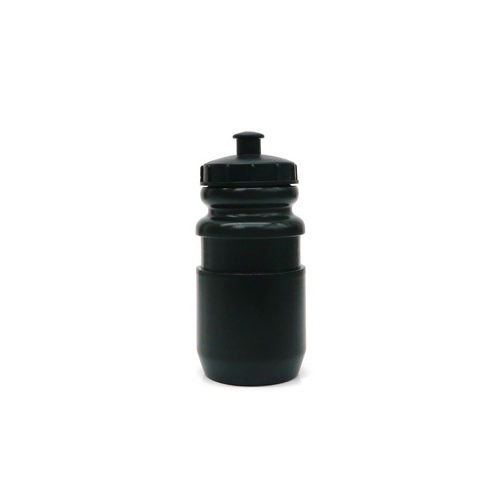 BOTTLE - 400cc Water Bottle, Bike Lane Tie Card, With Black Adjustable Cage, BLACK