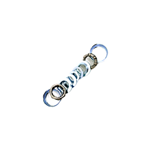 BOTTOM BRACKET SET - For Small Diameter One Piece Crank, SILVER (fits OPC 2165/2167, chainring 2026/2027), OD 43.1