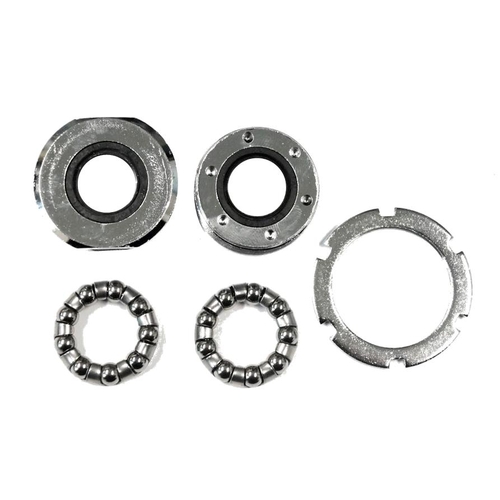 BOTTOM BRACKET SET - For Racer/MTB, Waterproof, Pin Type, SILVER