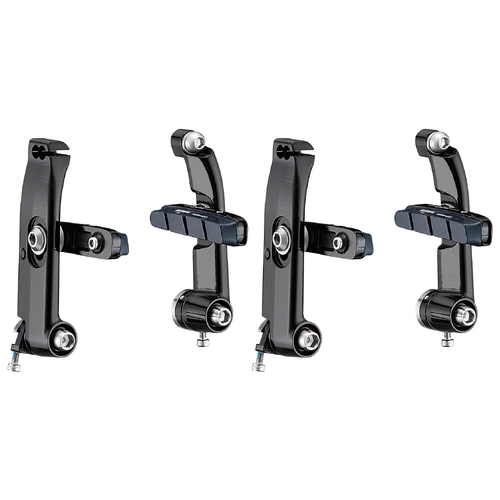 Brake Set - for Giant Propel, "Fourier" logo, alloy, black, w/AMISHA brake shoes, Front & Rear