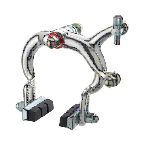 BRAKE - Caliper Road Brake Set, 52-72mm Reach, Single Pivot, Alloy, Nutted, SILVER (Front & Rear)