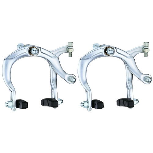 Caliper Brake Set,  68-89mm,  Alloy, Front AND Rear, Nutted,  Silver