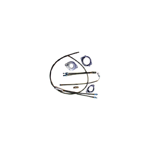 GYRO ROTOR - Complete Set, 25.4 Diameter, BLACK/SILVER (UPPER A:230mm B:150mm C:150mm, LOWER A:730mm B:200mm)