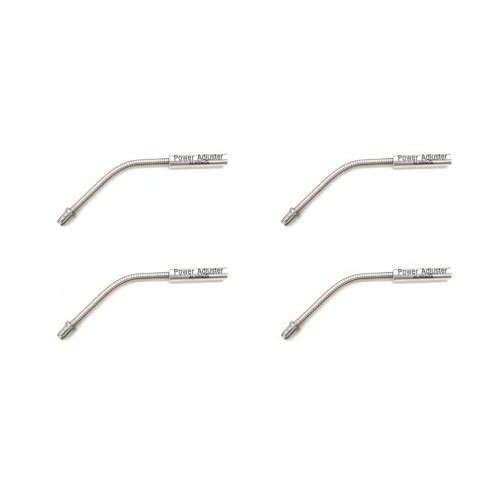 CABLE GUIDE - Flexible Angle Noodle, For V Brake, Stainless Steel, SILVER (Bag of 4)
