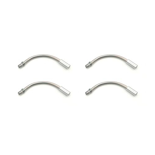CABLE GUIDE - 90 Degree Angle Noodle, For V Brake, Alloy, SILVER (Bag of 4)