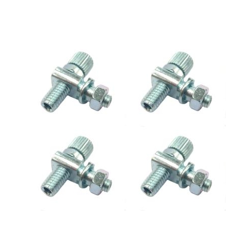 BRAKE CABLE ADJUSTING SET - M5, Steel, SILVER (Bag of 4) barrel