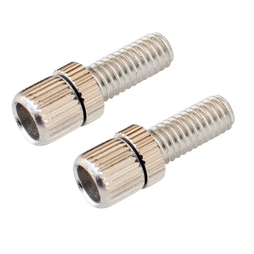 BRAKE ADJUSTING BARREL - M5, Alloy, SILVER (Bag of 2)