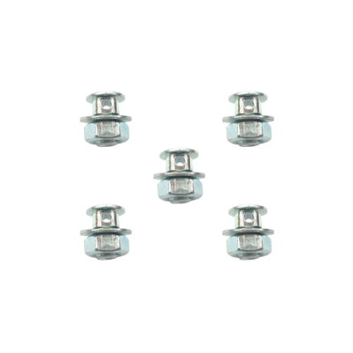 ANCHOR BOLT & NUT - M6, Dome Nut, Steel, SILVER (Bag of 5)    SEE 1471NB for great value