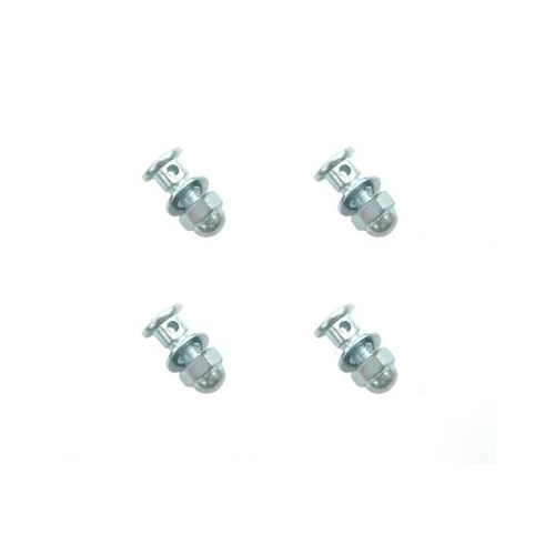 ANCHOR BOLT & NUT - M5, Dome Nut, Alloy, SILVER (Bag of 4)