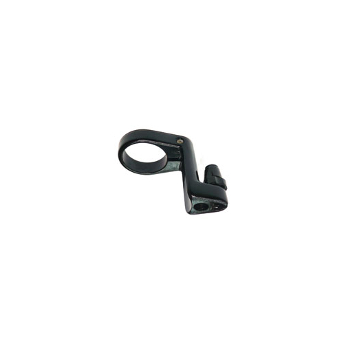 CABLE HANGER - With Adjusting Screw. 28.6mm Clamp, 34mm Long Leg, BLACK (Sold Individually)