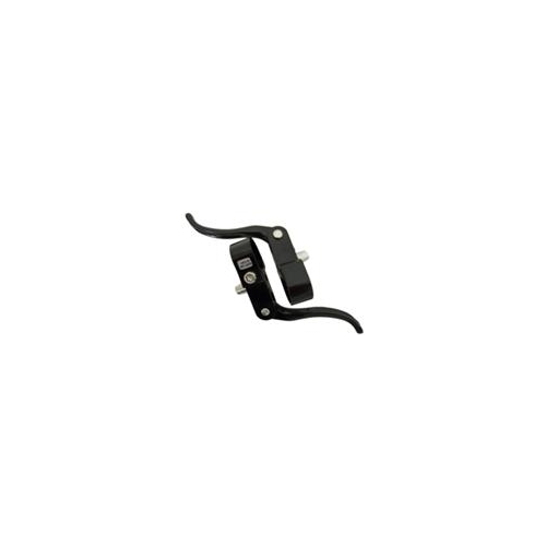 BRAKE LEVER - Inline Brake Lever, 23.8mm Clamp, For Road & Cyclo X Bikes, Alloy, Hinged, BLACK (Sold In Pairs)