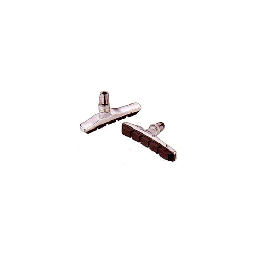 BRAKE SHOES - V Brake Shoes, Cartridge, 72mm, SILVER (Sold in Pairs)