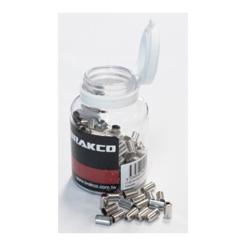 Brass End Cap For BRAKE/GEAR, Diameter 5mm, Silver, (200pcs per Bottle)