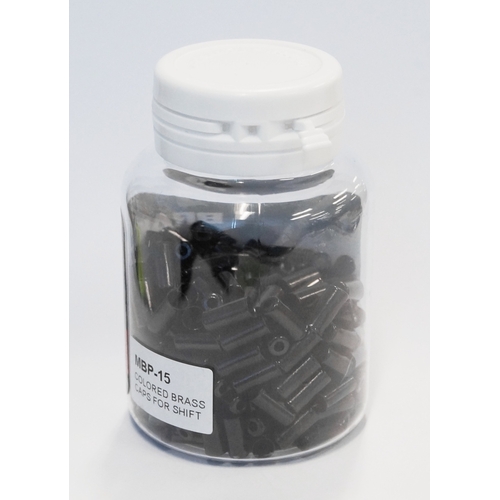 END CAP - Plastic End Cap For Gear, 4mm Dia, BLACK (Bottle of 150)