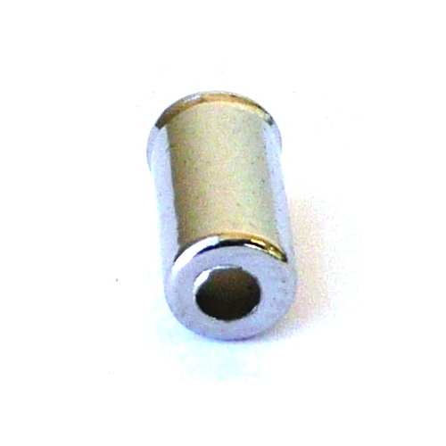 END CAP - Brass End Cap For Brake, 5mm Dia, SILVER (Bottle of 250)