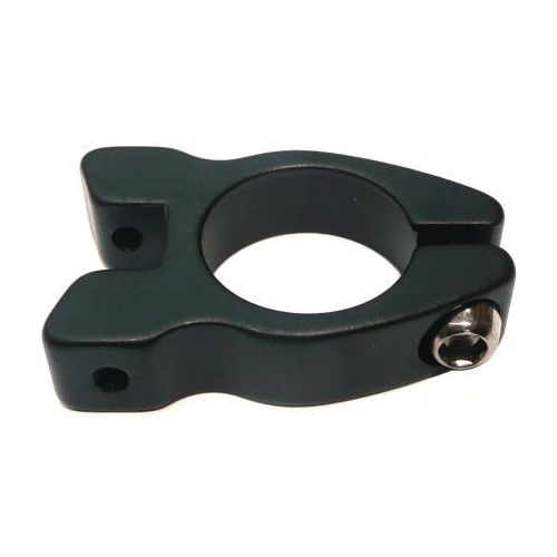 CLAMP - 29.8mm - Rear Carrier/Seatpost Clamp with lip - With Additional Nodes (5mm) To Attach Rear Carrier - BLACK