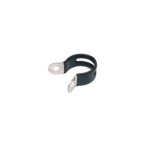STAY BRACKET  For Carrier, 22mm, Rubber Coating, BLACK/SILVER (Bag 4)