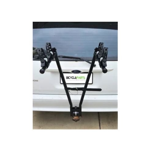 Bicycle carrier, tow ball mount, for 2 bikes - excellent attachment mechanism to the ball - no movement at all !! 100mm LONGER ARMS than previous mode