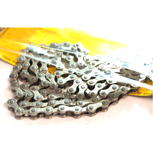 CHAIN  1/2 x 1/8 x 112L, Single Speed, SILVER &SILVER (YBN S-410)