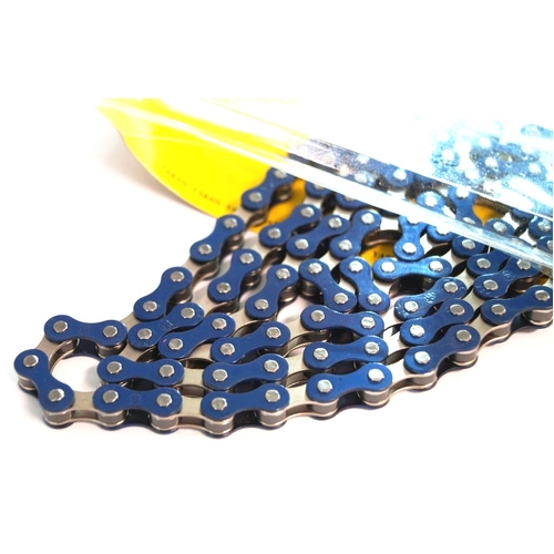 CHAIN  1/2 x 1/8 x 112L, Single Speed, Nickel, BLUE (YBN S-410)
