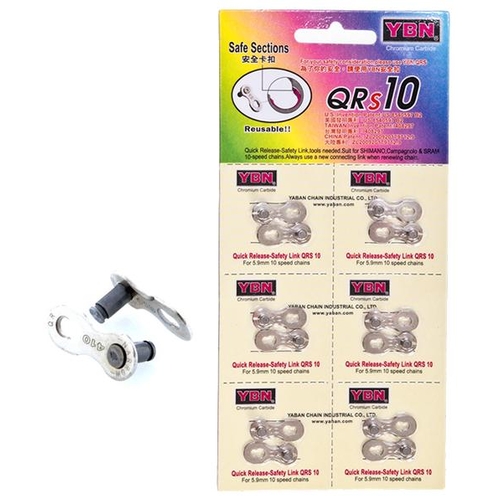 LINKS - Missing Links,  Single speed  1/2" x 1/8", QR410 (6 per Card)