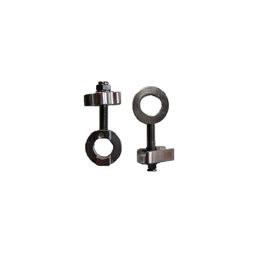 CHAIN ADJUSTER - For 3/8" Axle, SILVER (Sold in Pairs)