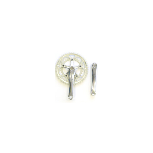 CHAINWHEEL SET  170mm x 34/50T  SILVER - (7/8 /9 speed)